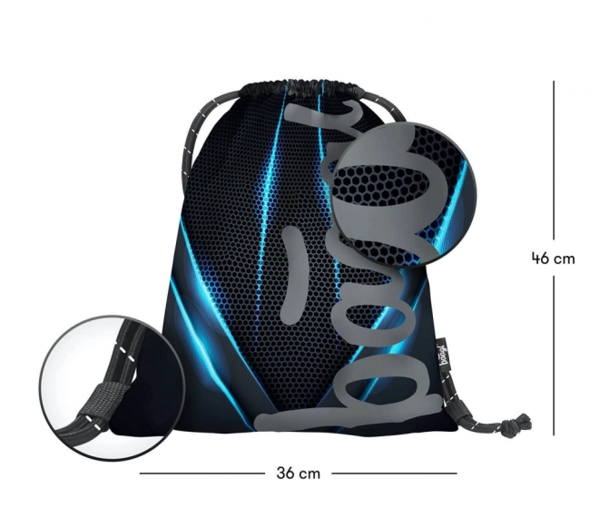 Schulranzen Set Skate Blaulicht: Rucksack, Federmappe, Turnbeutel