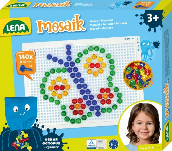 Lena Kleine Transparente Mosaik – Kleine Mosaik, 10 mm transparent (140 Stück)