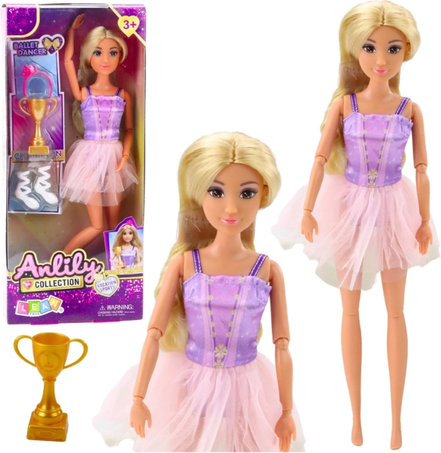 Puppe Anlily Ballerina im Kleid mit Zubehör