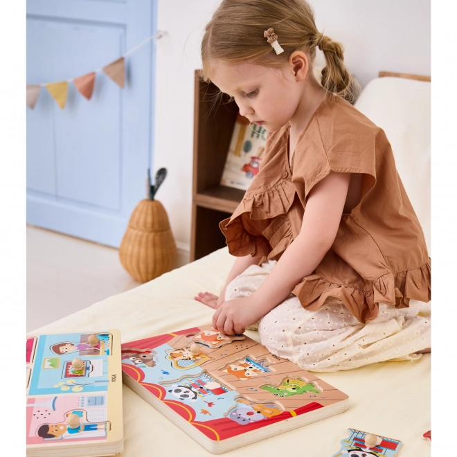 VIGA Puzzle musizierende Tiere