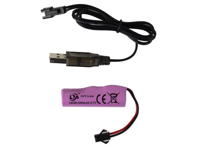 Wiederaufladbarer Akku mit USB-Ladung