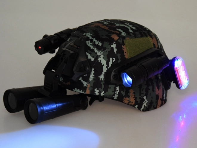 Spielset Soldat mit Helm, Fernglas und Walkie Talkie
