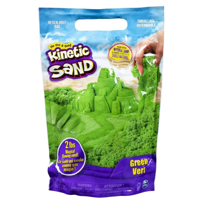 Kinetischer Sand leuchtende Farben grün