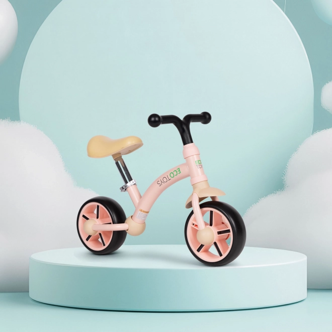 Laufrad für Kinder mit EVA-Rädern in Rosa von Ecotoys