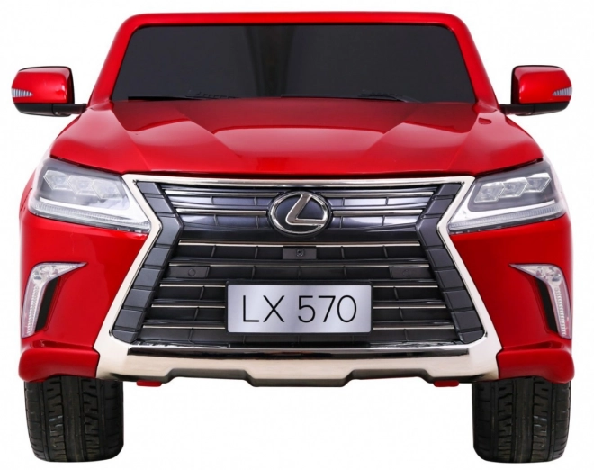 Lexus LX570 Lackiertes Auto für 2 Kinder Rot + Fernbedienung + EVA Räder + MP3 LED Radio