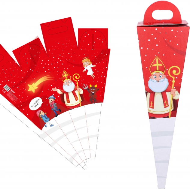 Nikolaus-Kegel rot 50 cm