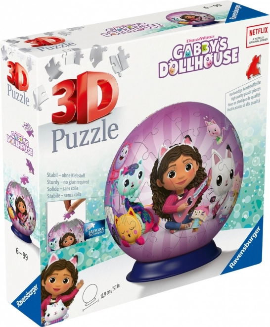 3D Puzzleball Gabby’s magisches Haus 72 Teile RAVENSBURGER