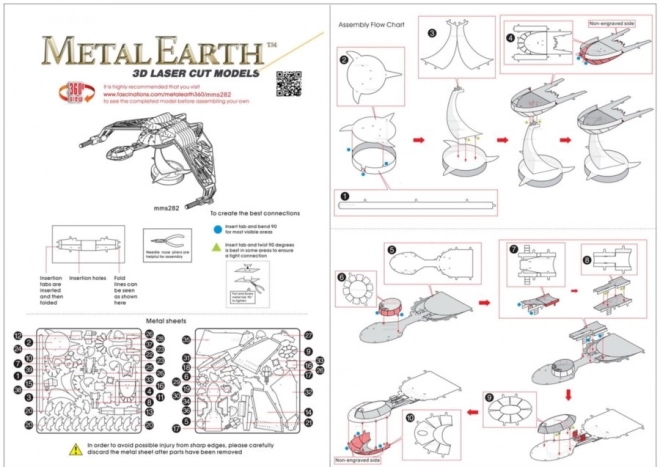 3D-Puzzle Star Trek: Klingon Bird of Prey