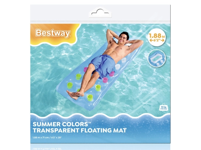 Strandmatratze Weiß von Bestway – blau