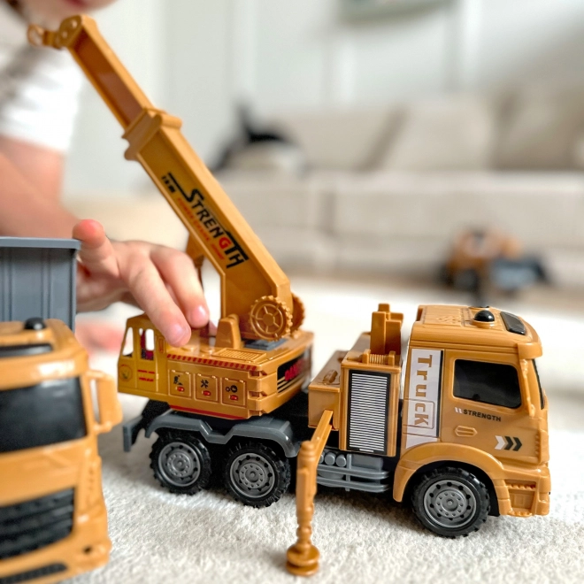 Großes Set Baufahrzeuge 6-in-1