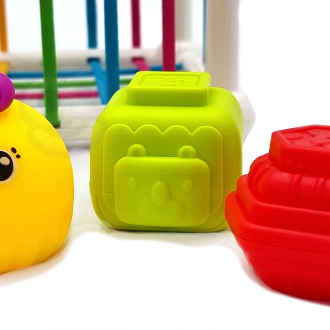 Woopie Elastischer Sensorikwürfel mit Sortierfunktionen und Tieren