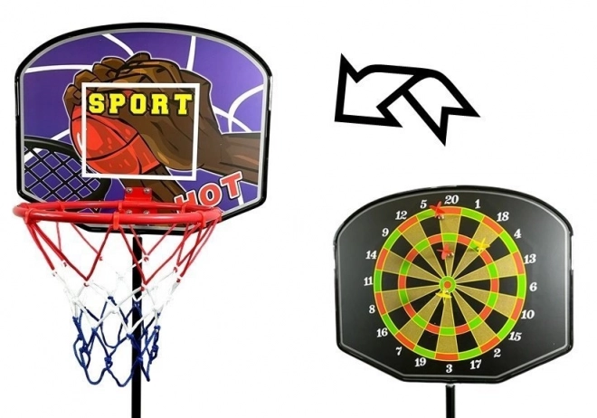 3-in-1 Sportspielset Basketball Darts Boxen