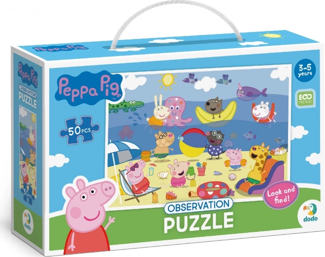 Peppa Pig Puzzle mit Bildersuche 50 Teile