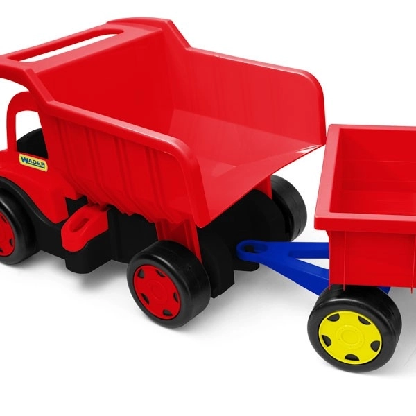 Riesiger roter LKW