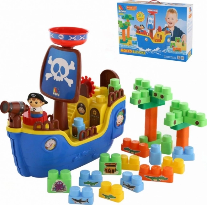 Bausatz Piratenschiff - 30 Teile