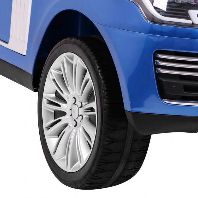Range Rover HSE Lackiertes Auto für 2 Kinder Blau + Fernbedienung + 5-Punkt-Gurt + Audio-Panel + LED-Licht