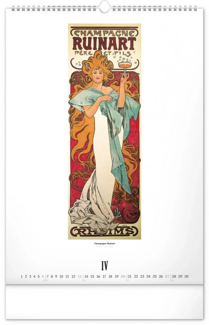 Wandkalender Alfons Mucha 2025