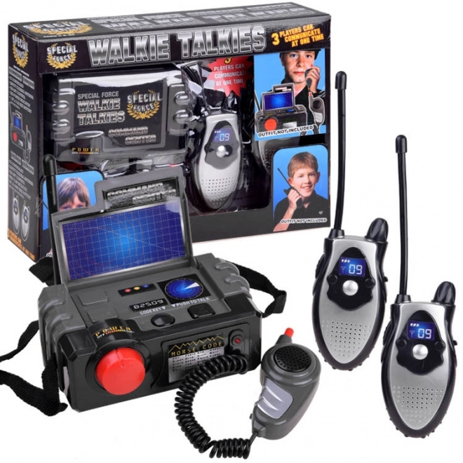 Funkspielzeug Walkie Talkie Set mit Basisstation – Polizei