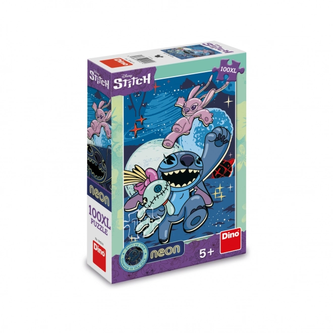 Neon Leuchtpuzzle XL Lilo & Stitch