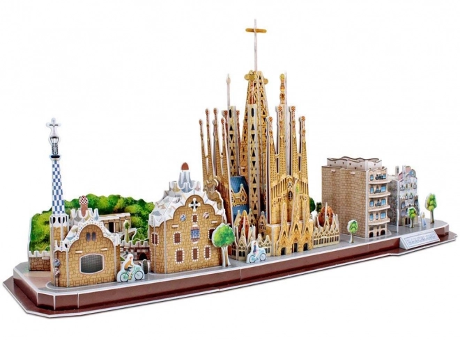 3D Panorama Puzzle Barcelona von CubicFun