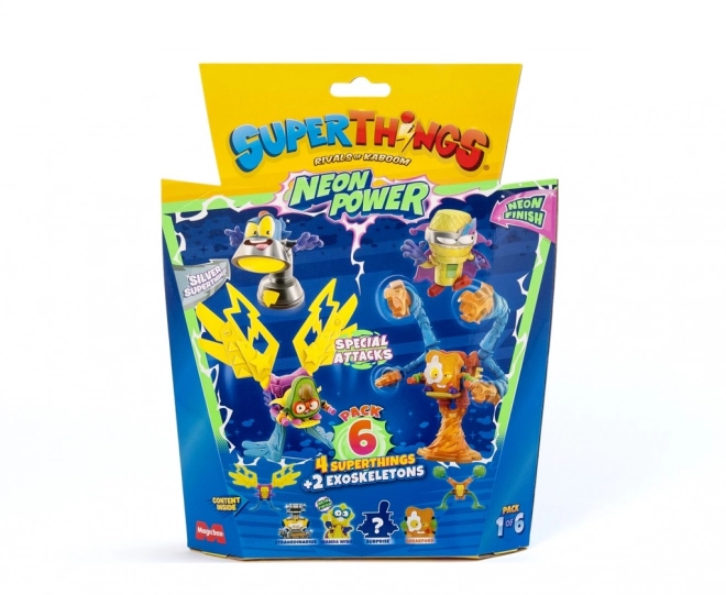 SuperThings NeonPower Exoskelett Figuren Set