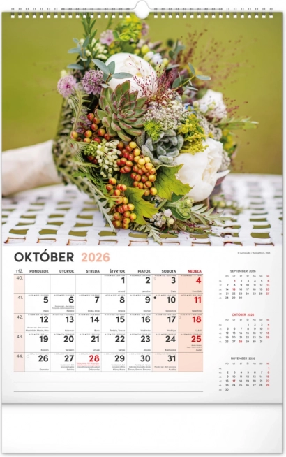 Wandkalender Blumen 2026