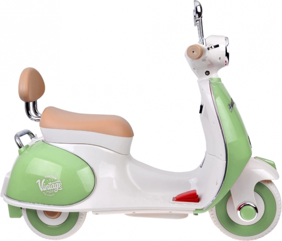 Klassischer elektrischer Kinderscooter orange – Grün