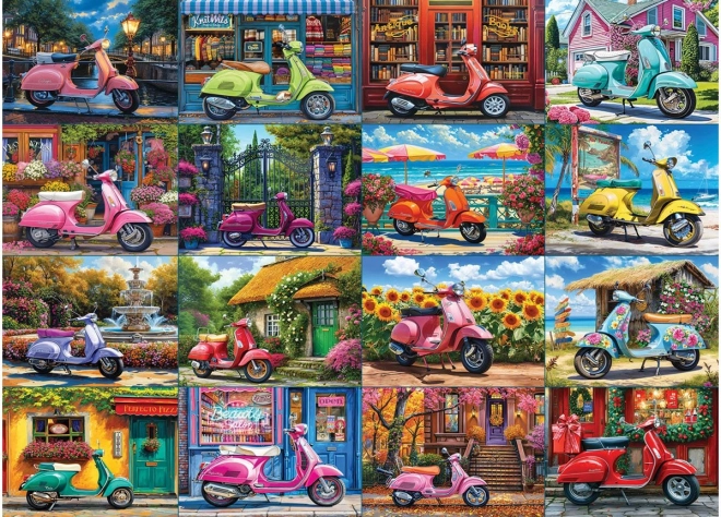 EUROGRAPHICS Puzzle 16 Motorroller, 1000 Teile