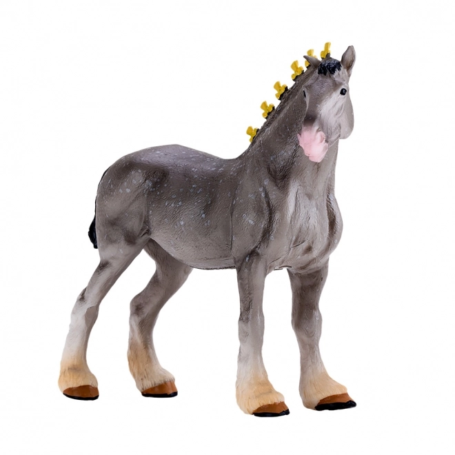 Mojo Shire Pferd Grau Gescheckt