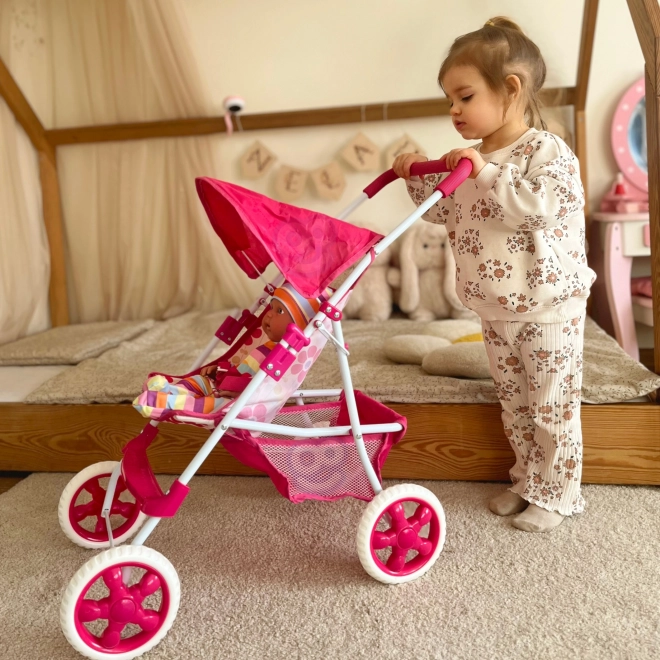 Woopie Puppenwagen Blumenmuster