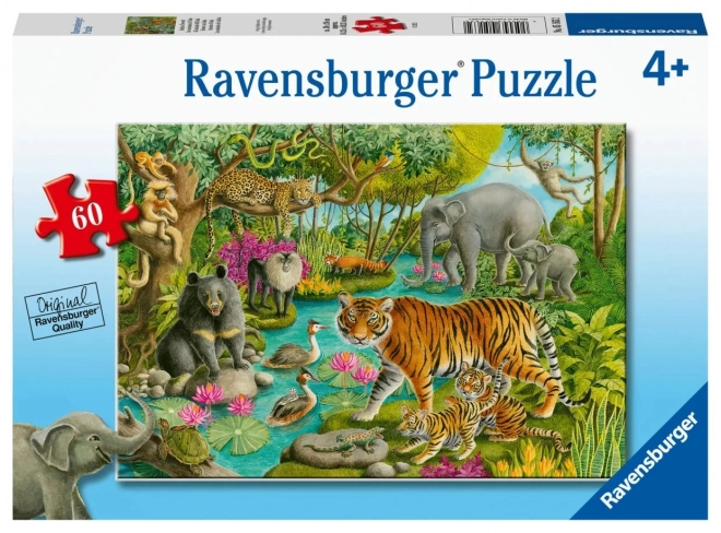 Ravensburger Puzzle Tiere Indiens 60 Teile