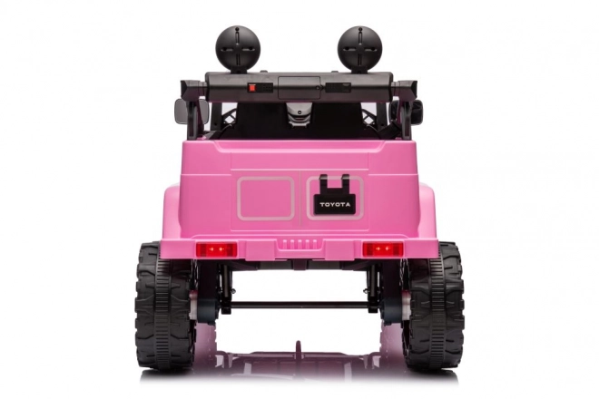 Elektrisches Kinderauto 4x4 - Rosa Toyota FJ