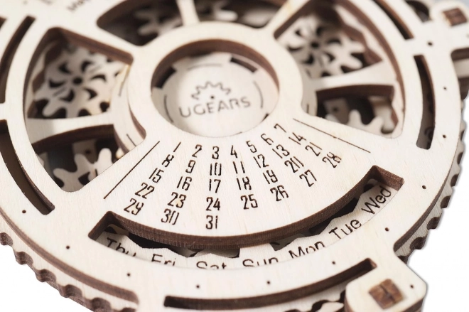 Mechanischer UGEARS Kalender 3D Puzzle