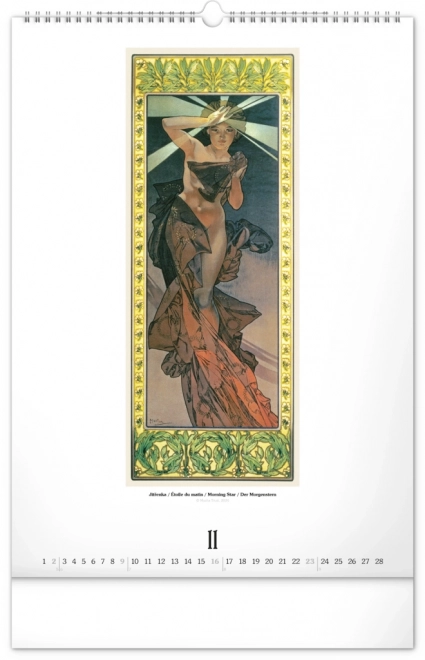 Wandkalender Alfons Mucha 2025