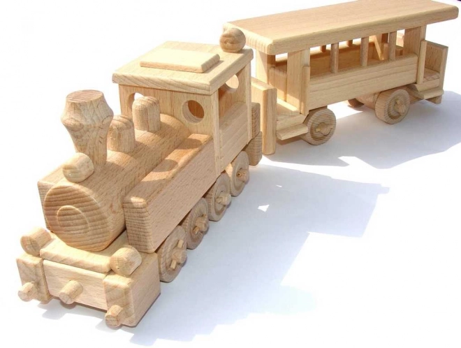 Holzmodell Eisenbahn