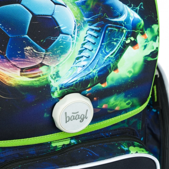 Ergo Schulset Fußballspieler: Rucksack, Federtasche, Beutel