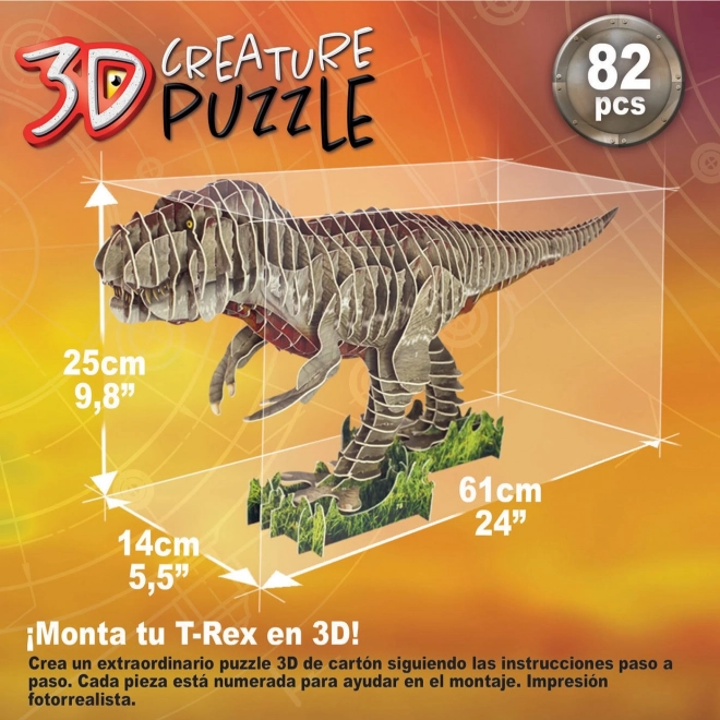 Educa 3D-Puzzle T-Rex für Kinder