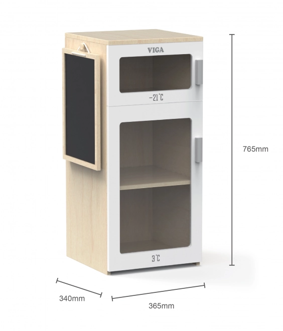 Holzkühlschrank mit Tafel Viga