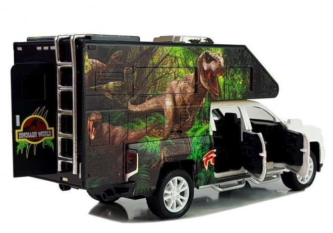 Weißer Dinosaurier Camper