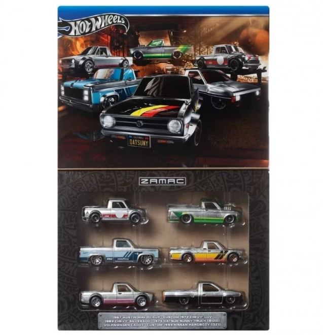 Satz 6 Aut Hot Wheels Zamac