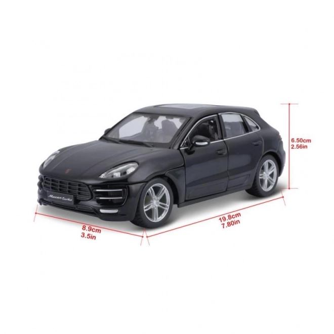 Porsche Macan Modellauto Bburago 1:24 Schwarz