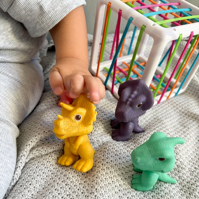 Elastischer Sensorik-Würfel mit Dinosauriern für Kinder