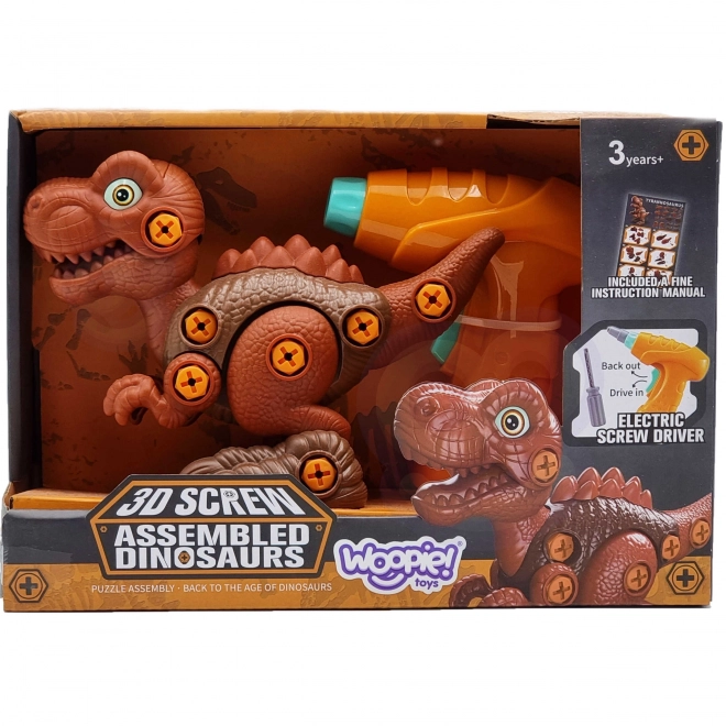 Dinosaurier zum Zusammenbauen mit Bohrer 31 Stk