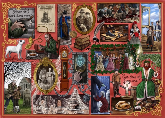 Puzzle Buchclub: Charles Dickens 1000 Teile von Gibsons