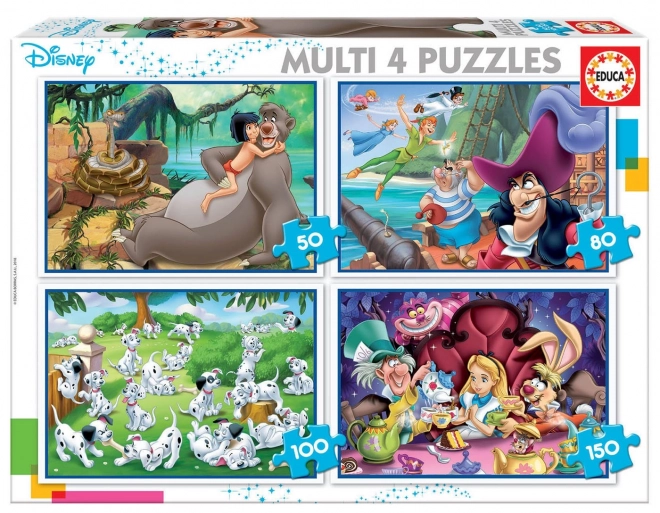 Disney Märchen Puzzle Set 4 in 1