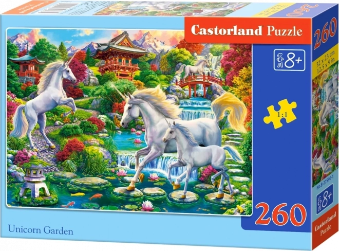 Einhorn Garten Puzzle für Kinder