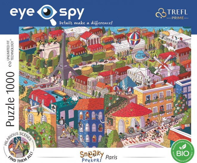 Trefl Puzzle UFT Eye-Spy Sneaky Peekers: Paris 1000 Teile