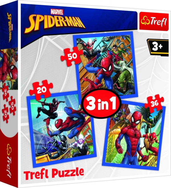 Puzzle 3-in-1 Spider-Man - Spinnenkraft