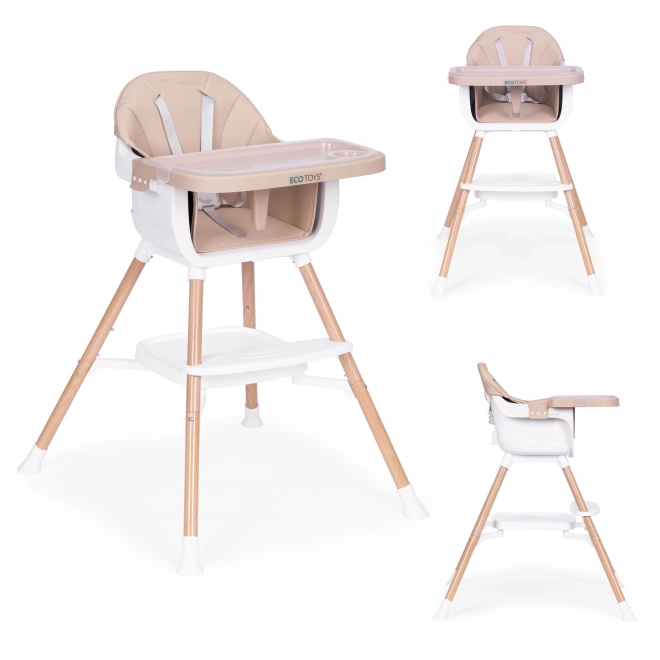 Kindersitz 2-in-1 Beige von ECOTOYS