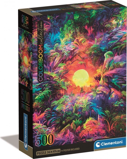 Clementoni Puzzle Color Boom Sonnenaufgang im Dschungel 500 Teile